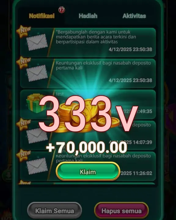 333v Tangkapan Layar Resmi APK